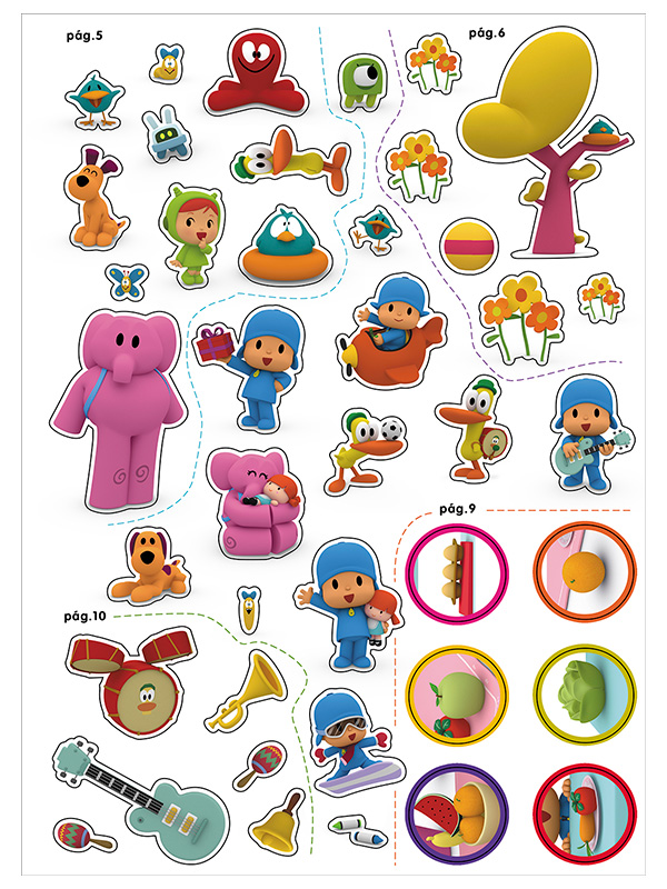 POCOYO ACTIVIDADES: SUPER PEGATINAS AUTOR   Animaj