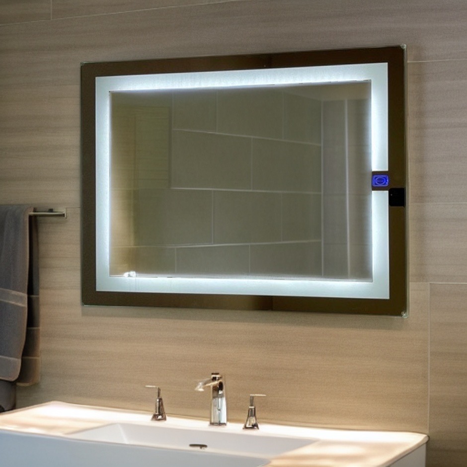 Espejo LED ARD Rectangular de 78 x 60 cm con Detalles Grabados al Láser