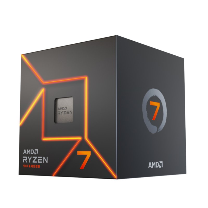 Procesador AMD Ryzen 7 7700 , 8C / 16T, hasta 5.3 GHz MAX Boost con AMD Wraith Prism Cooler