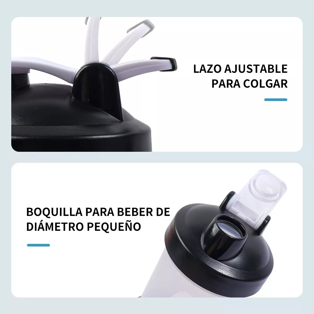 Mezcladora Productos Deportivos Proteina Shaker Gym Blanco