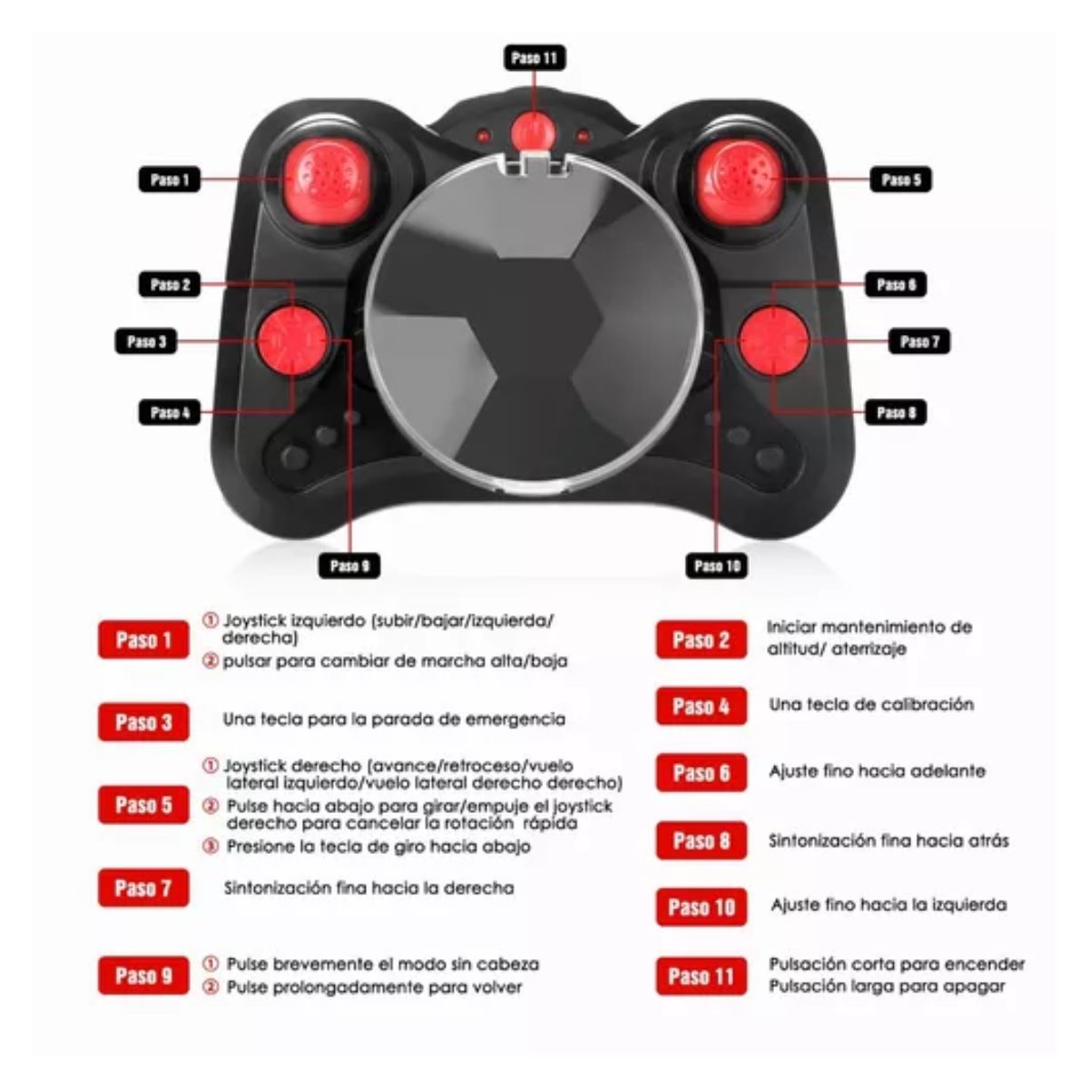 Mini Drone Para Niños Principiantes 2.4ghz rojo