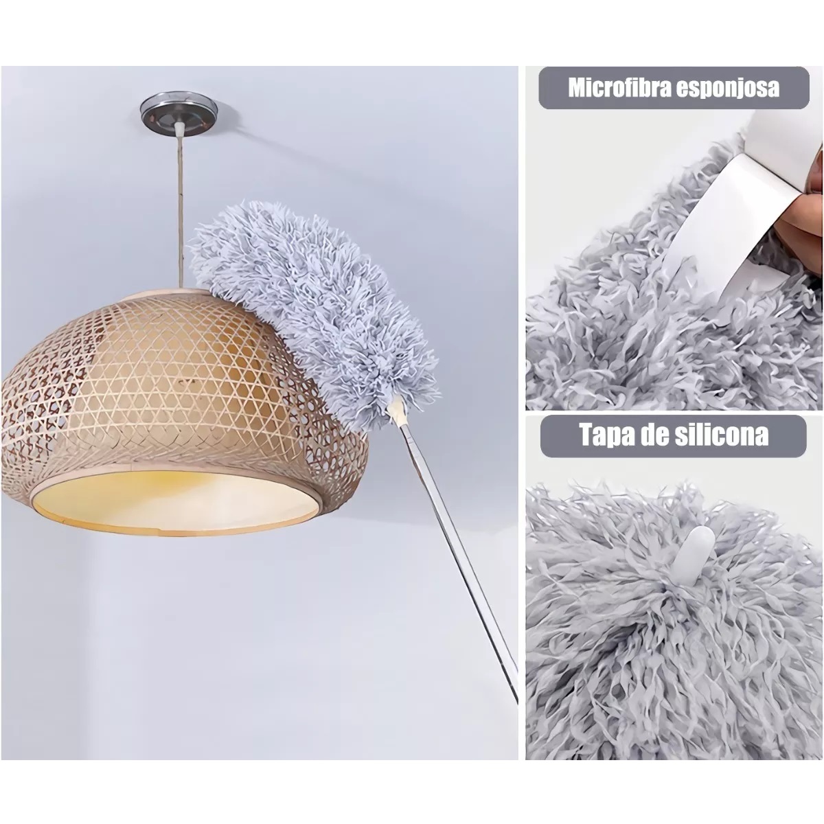 Plumero De Microfibra Retráctil Para Limpieza De Techo