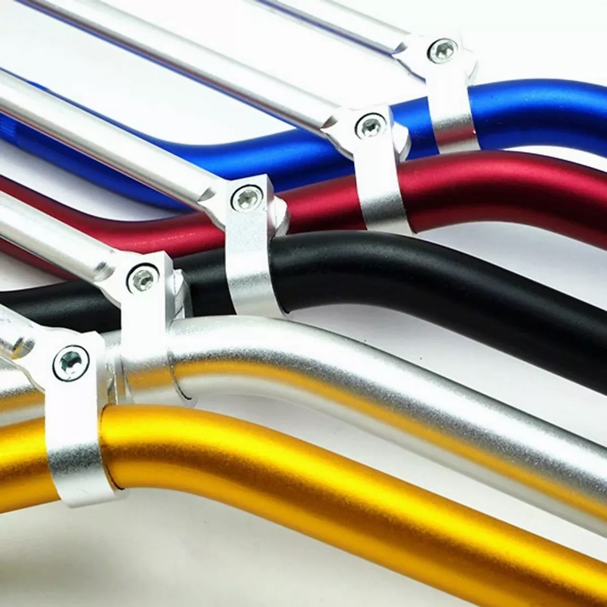 Manubrio Universal Aluminio Moto Cross 22 Mm Negro