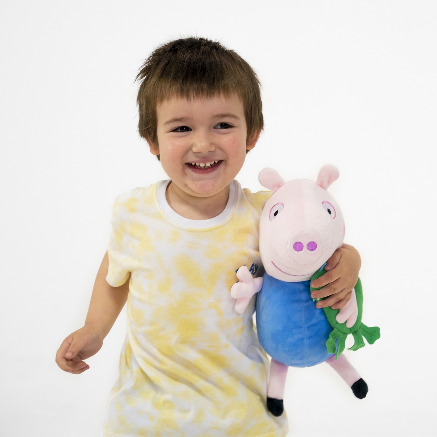 Peppa Pig Peluche 30cm Con Sonido George Y Su Mascota Bebe