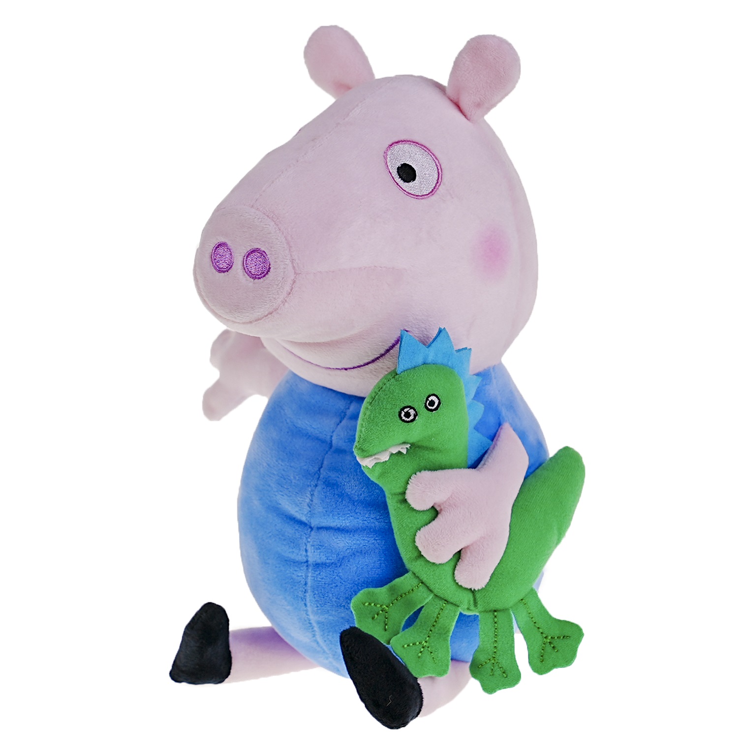Peppa Pig Peluche 30cm Con Sonido George Y Su Mascota Bebe