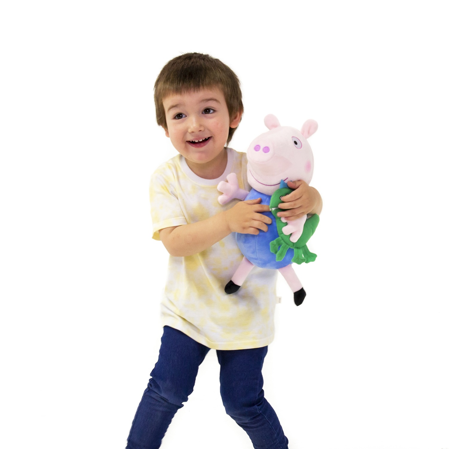 Peppa Pig Peluche 30cm Con Sonido George Y Su Mascota Bebe