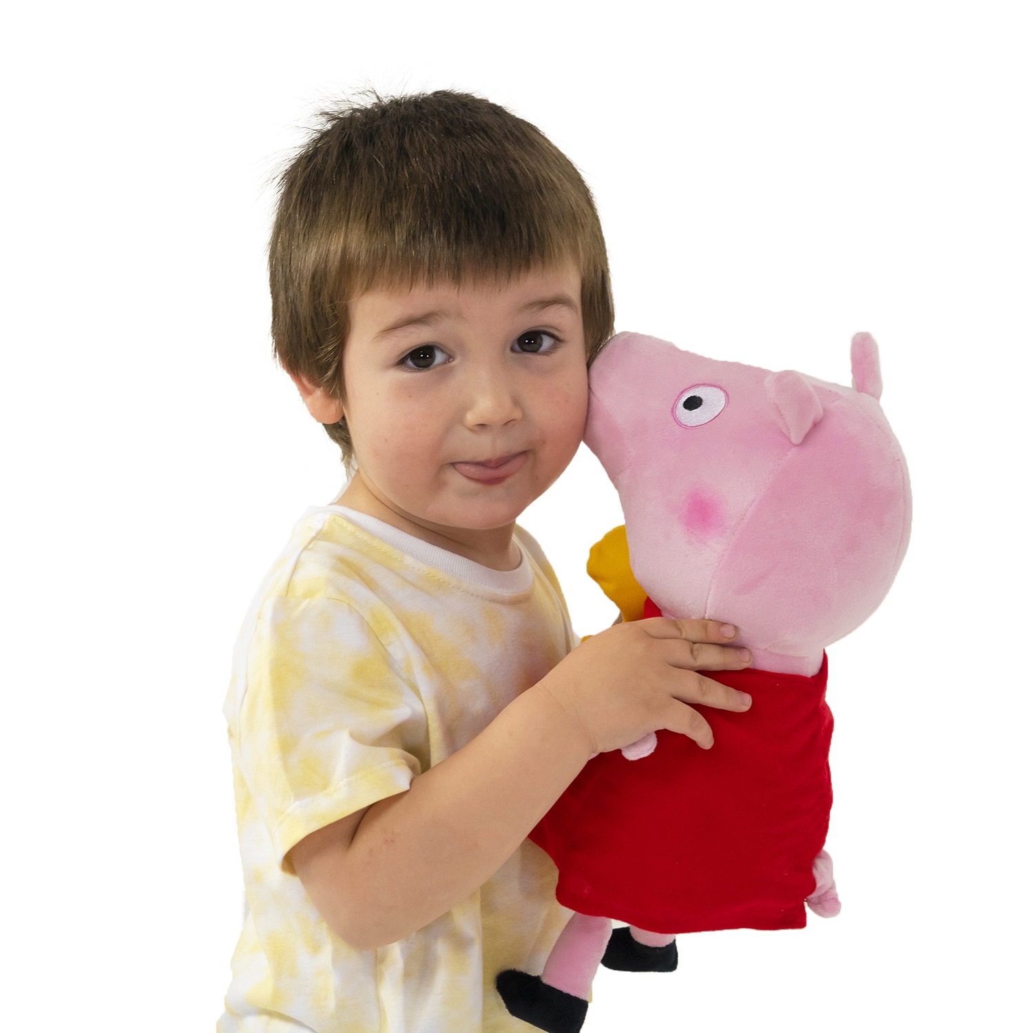 Peppa Pig Peluche 30cm Con Sonido Peppa Y Su Mascota Bebe