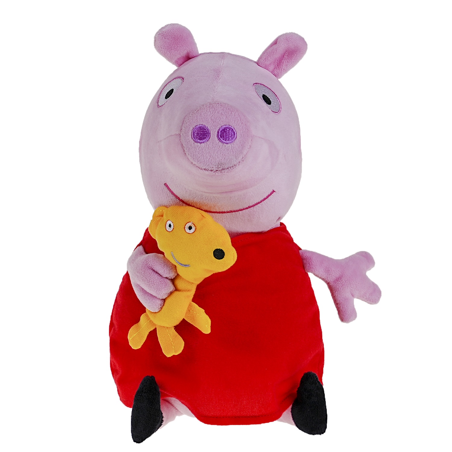 Peppa Pig Peluche 30cm Con Sonido Peppa Y Su Mascota Bebe