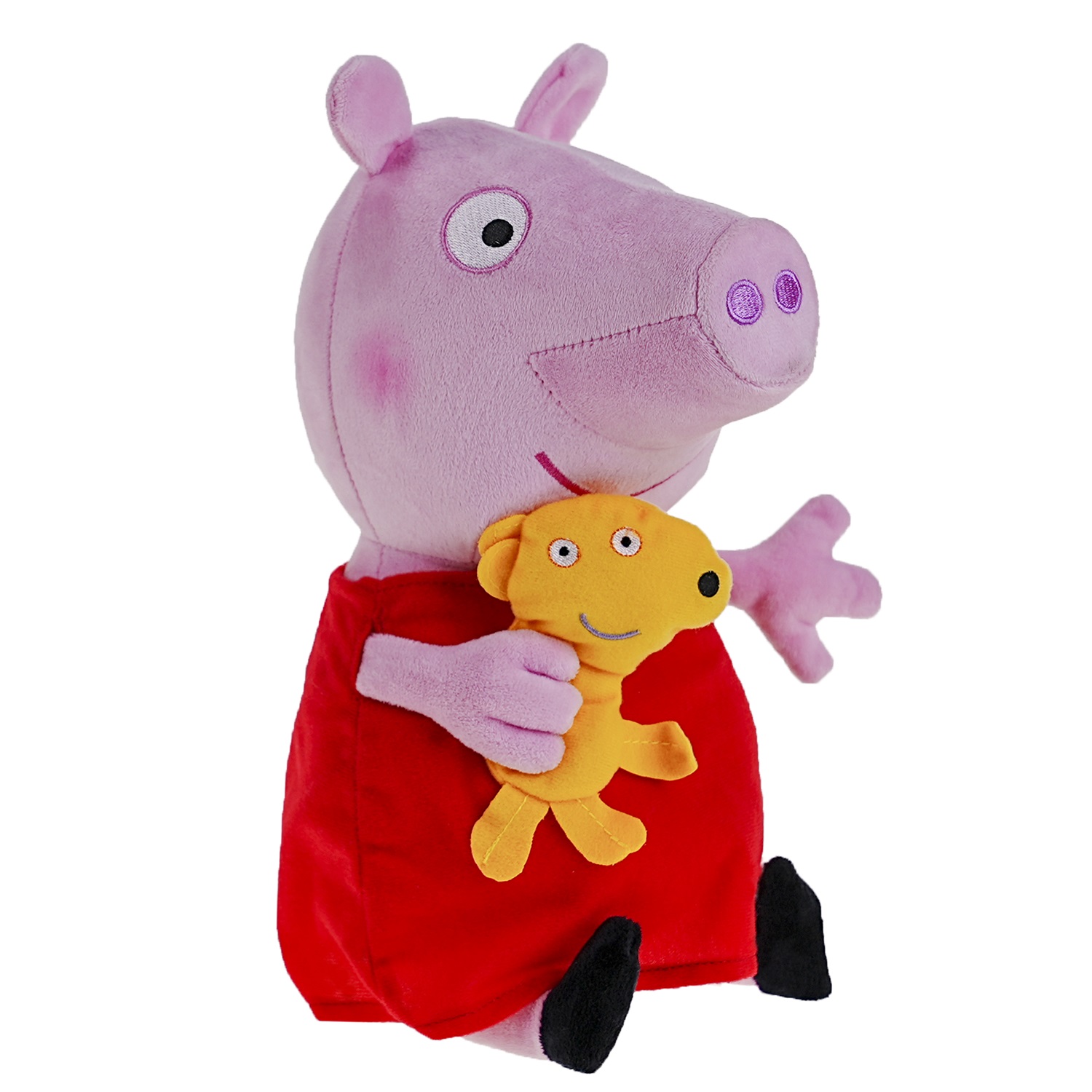 Peppa Pig Peluche 30cm Con Sonido Peppa Y Su Mascota Bebe