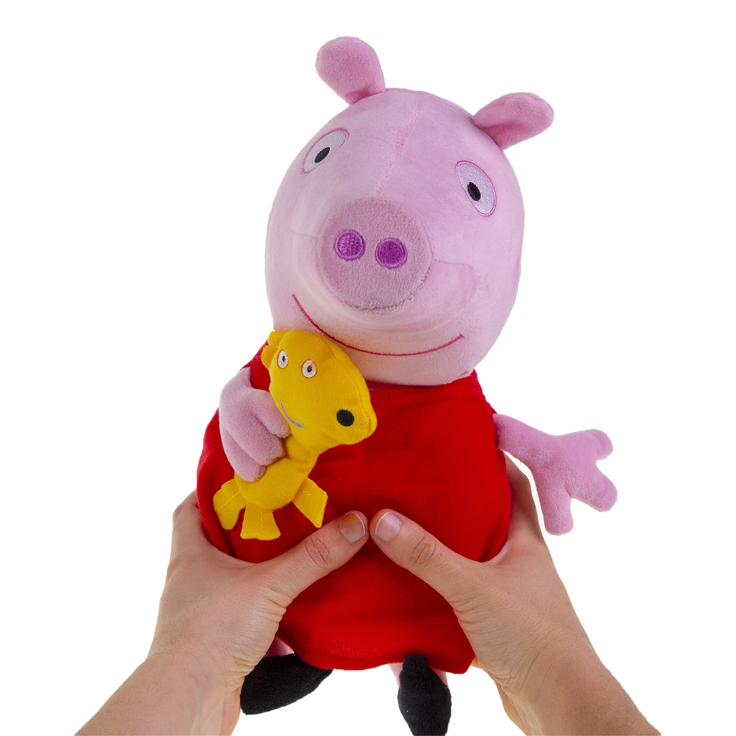Peppa Pig Peluche 30cm Con Sonido Peppa Y Su Mascota Bebe