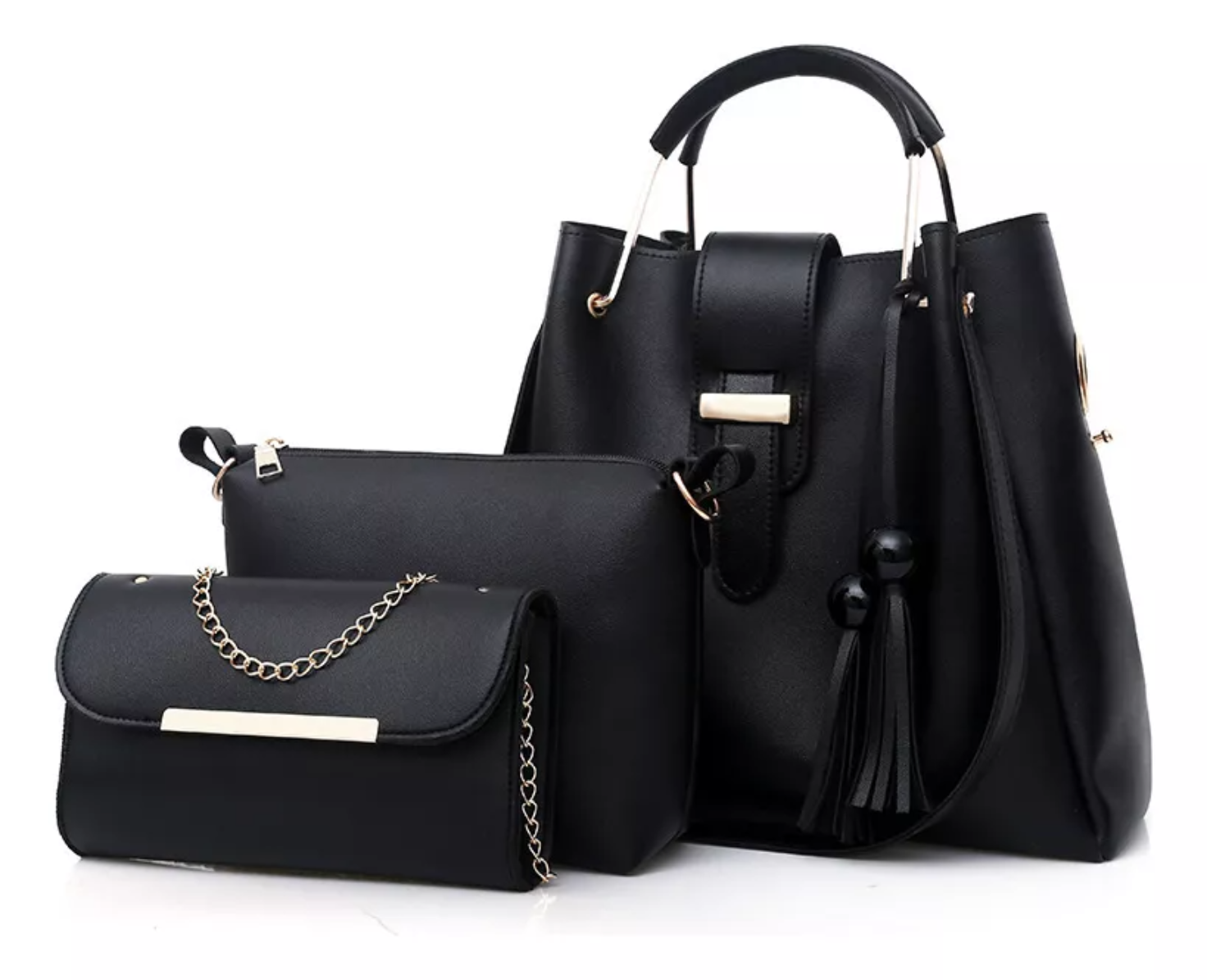 Set 3 Bolsas Bandolera Mujer Cosmetiquera Cartera Crossbody