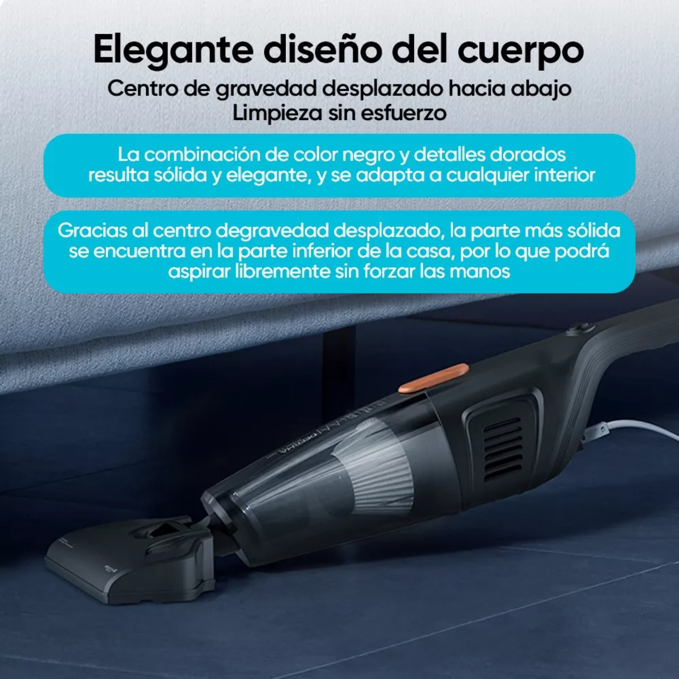 Aspiradora De Mano Vertical Alámbrica Deerma Dx115c 1.2l.