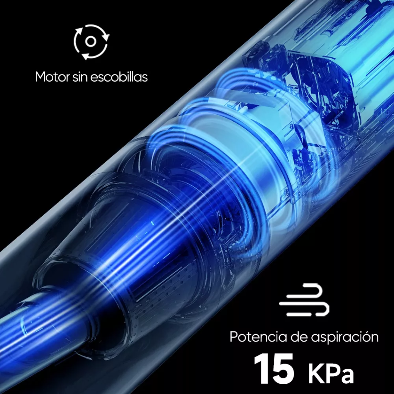 Aspiradora De Mano Vertical Alámbrica Deerma Dx115c 1.2l.