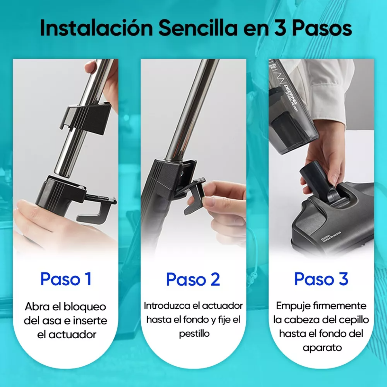 Aspiradora De Mano Vertical Alámbrica Deerma Dx115c 1.2l.