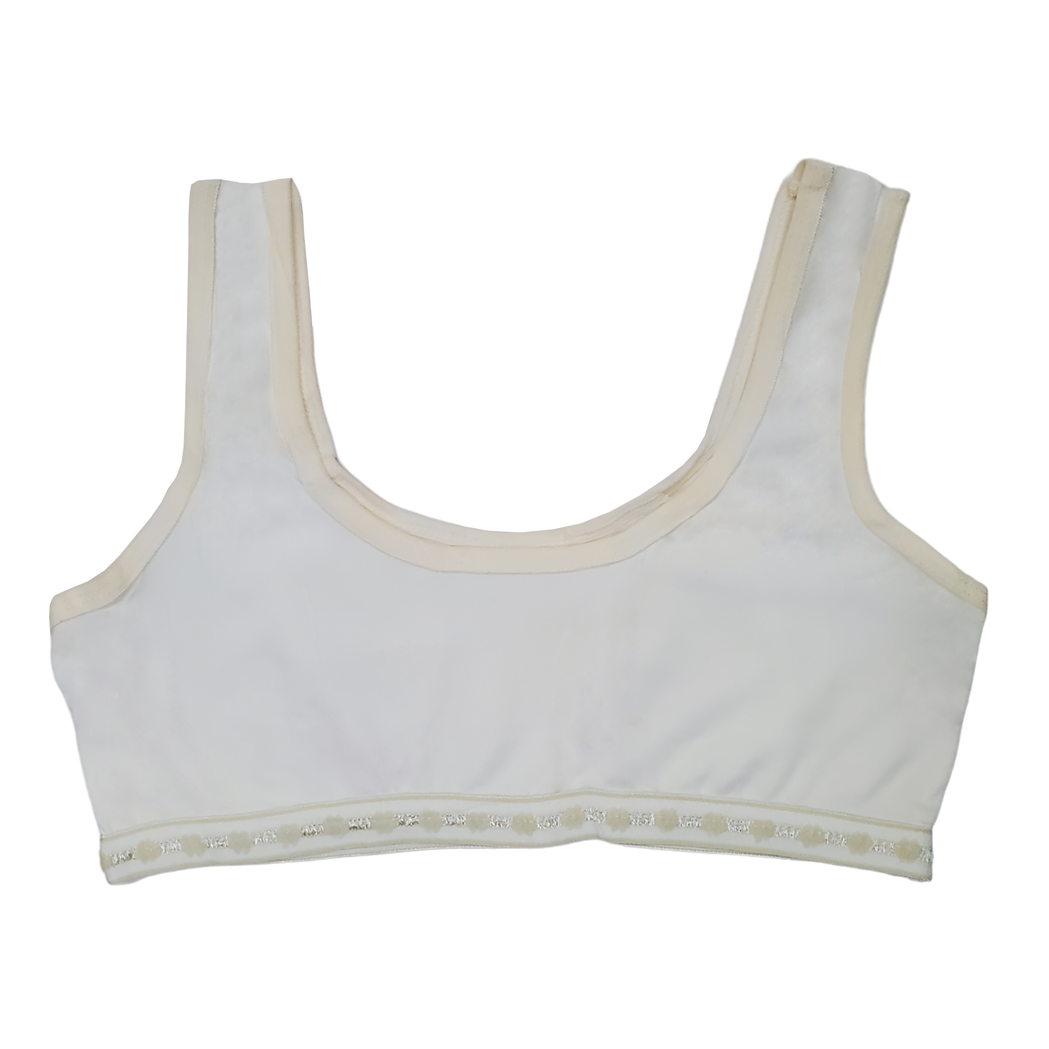 Corpiño Top Tirante Ancho Estampado Bicolor Para Niña 3pz.