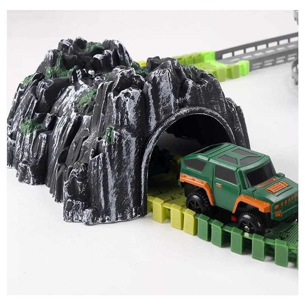 Pista Carreras Juguetes Niños 2 Coches Sonido Y Luz 167pcs