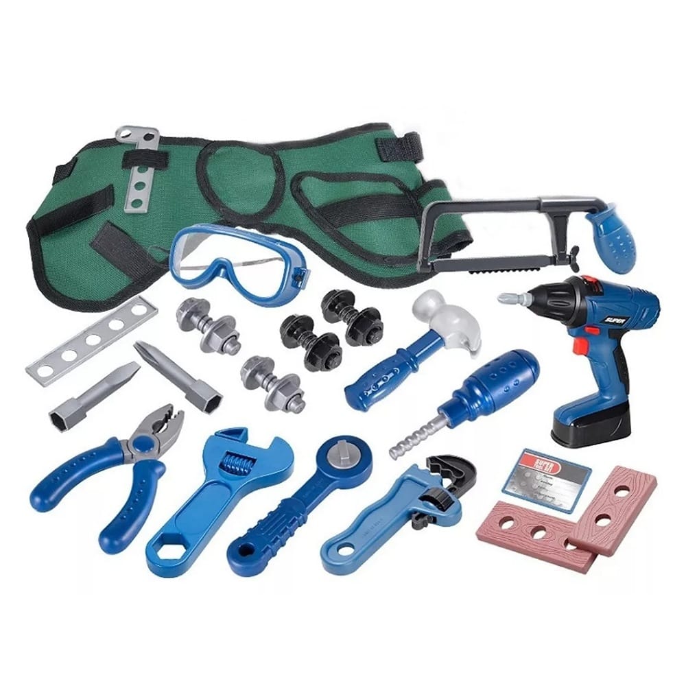 Juguete Herramientas Niño Caja Taladro Infantil Accesorios