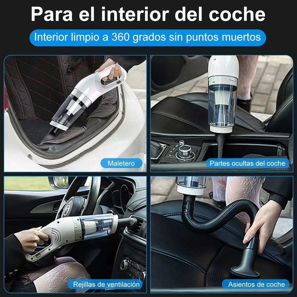 Aspirador De Mano Portátil Inalámbrico Para Hogar Automóvil