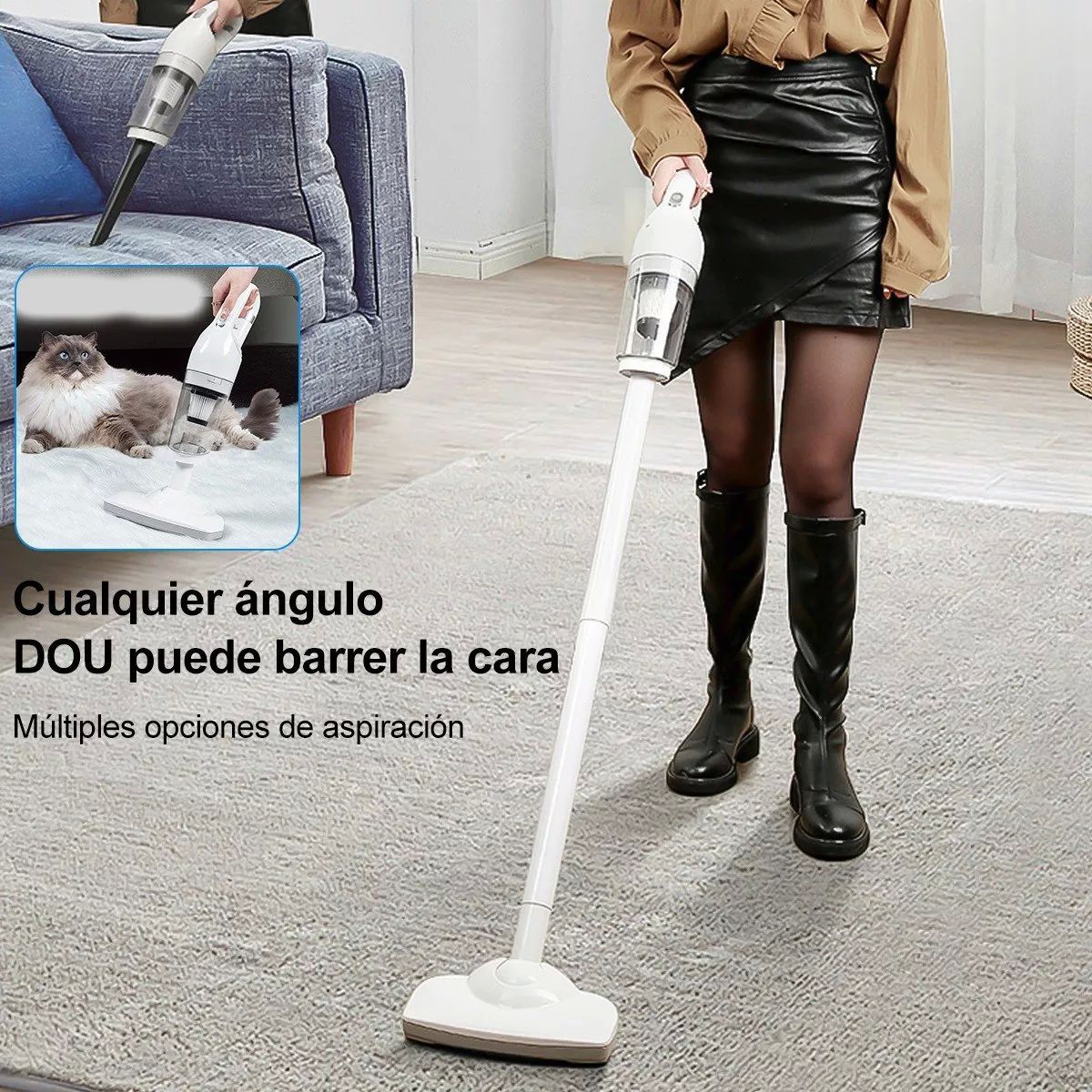 Aspirador De Mano Portátil Inalámbrico Para Hogar Automóvil