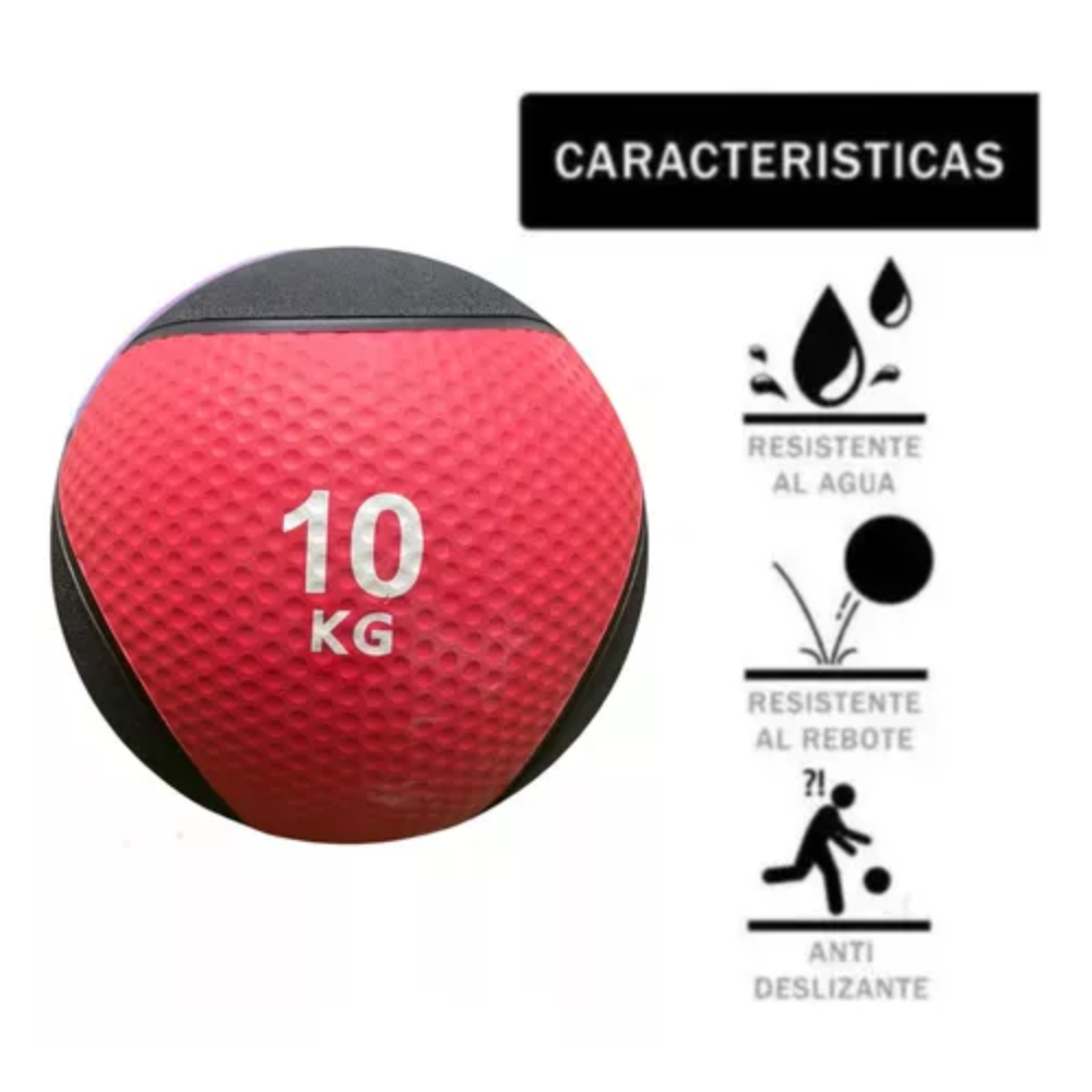 Balón Medicinal CANNON De 6 A 10 Kg | Entrenamiento Funcional Y De Fuerza | Agarre Antideslizante Para Casa Y Gimnasio