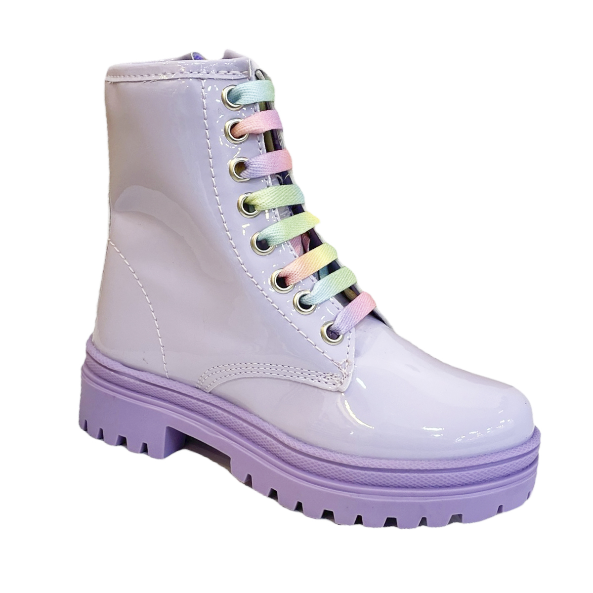 Botas Para Niña Charol Lila 18-21.5 M.19i193 Blasito