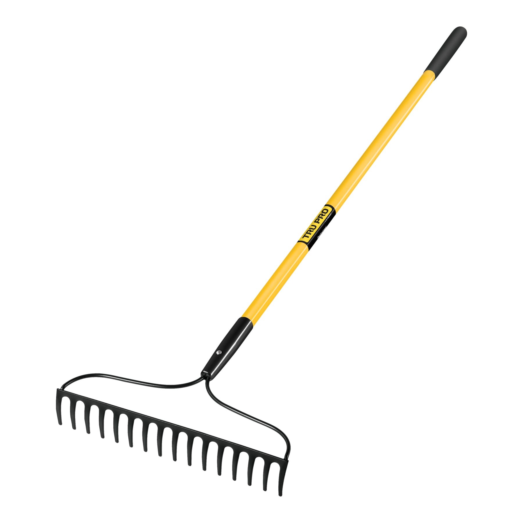 RASTRILLO JARDINERO, 16 DIENTES, MANGO 60" FIBRA DE VIDRIO TRUPER 17885