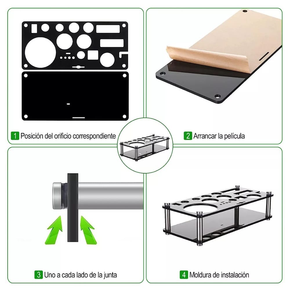 Kit De Cocteleria 25pcs Bartender Con Soporte,750ml