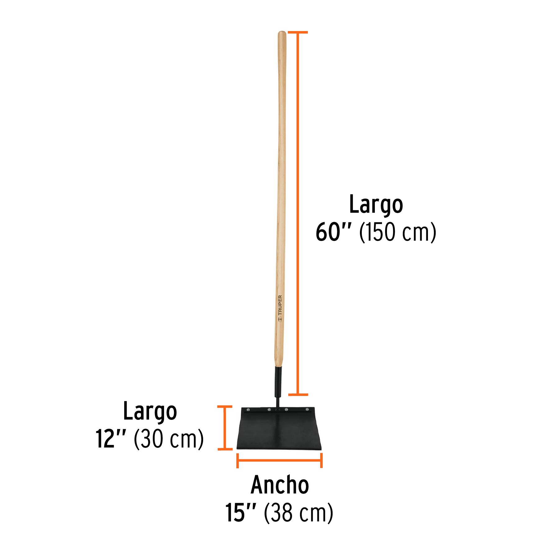 BATE FUEGO CON MANGO DE MADERA DE 60", TRUPER 17890