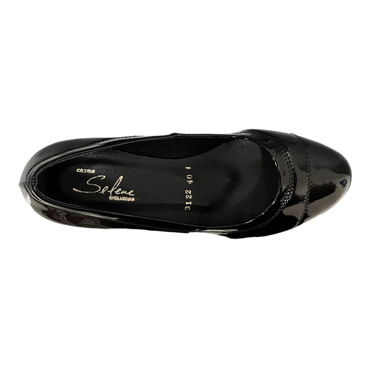 Zapatillas Zapatos Mujer Tacones Comodos Selene Charol 3122