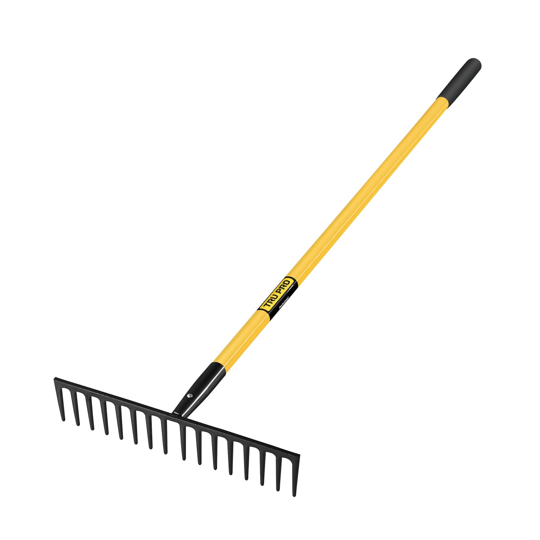 RASTRILLO RECTO, 16 DIENTES, MANGO DE FIBRA DE VIDRIO DE 60" TRUPER 17894