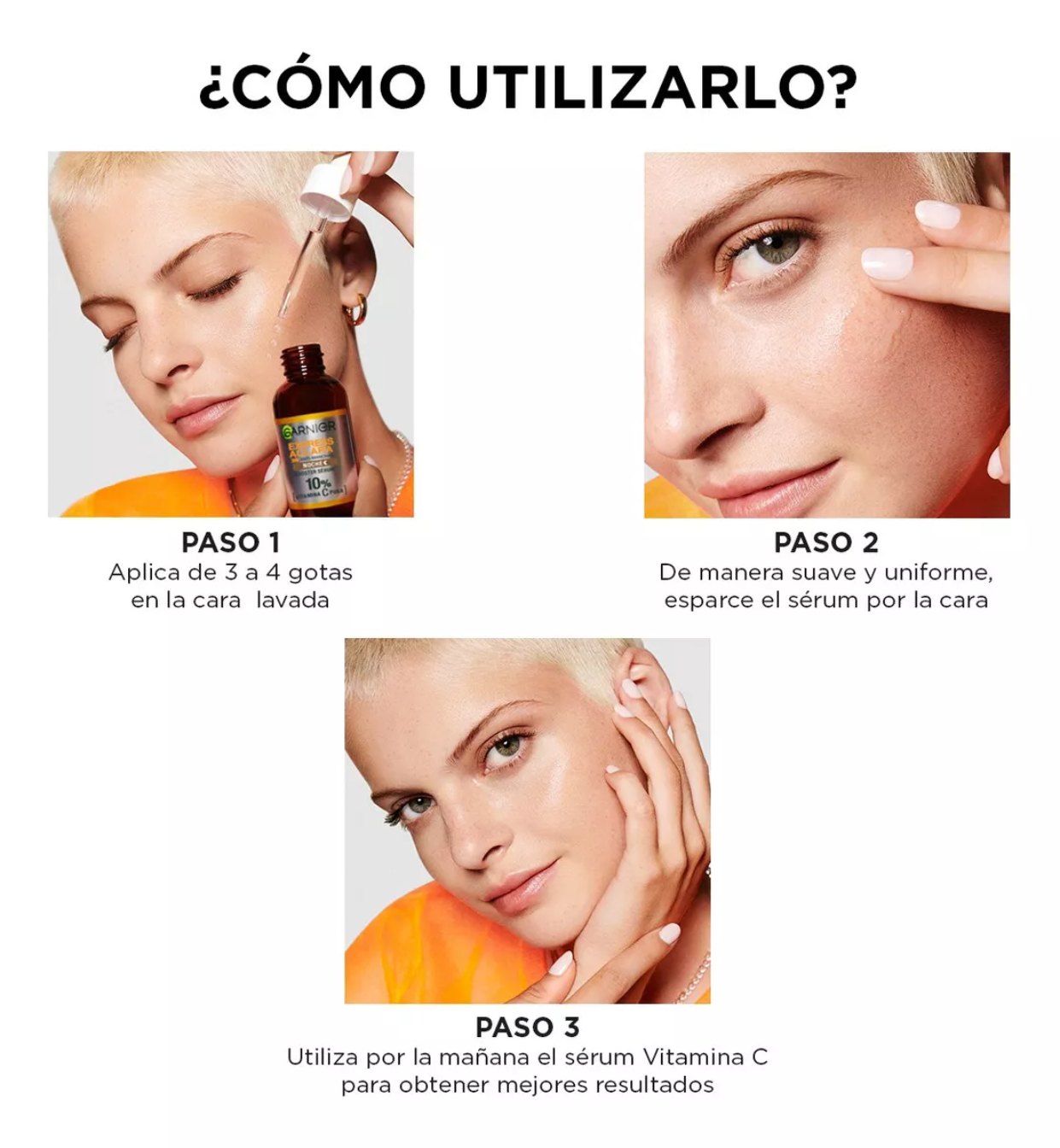 Garnier Express Aclara Serum Vitamina C De Noche Antimanchas Todo tipo de piel