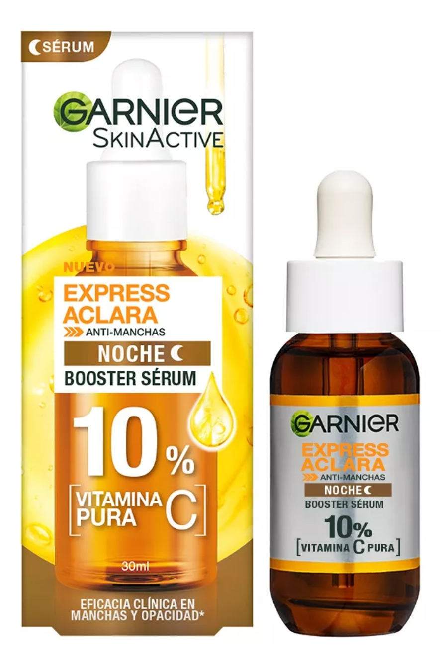 Garnier Express Aclara Serum Vitamina C De Noche Antimanchas Todo tipo de piel