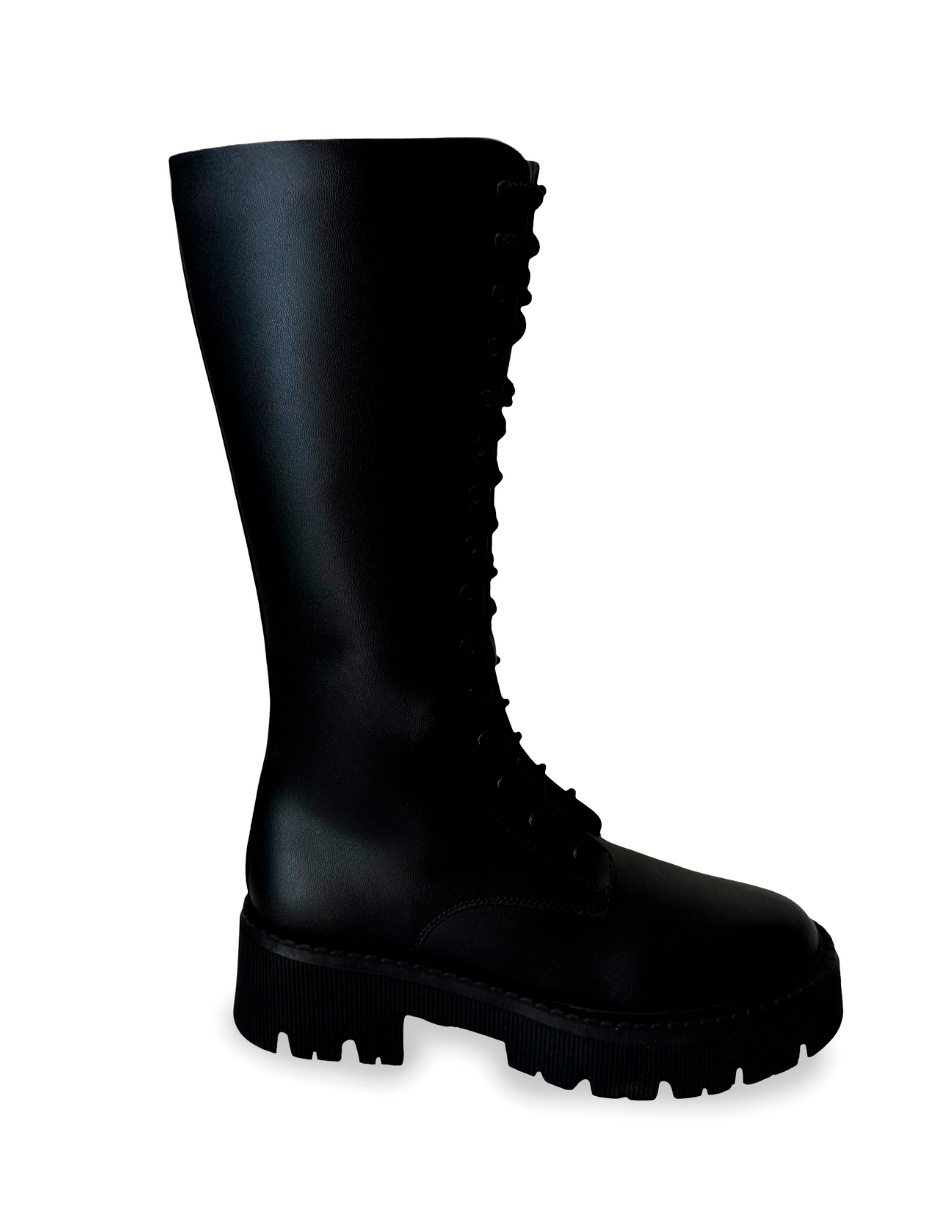 Bota Alta combat abajo de la rodilla, para mujer