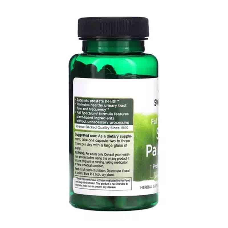 Saw Palmetto 540mg 100 capsulas Swanson Ayuda a la Prostata