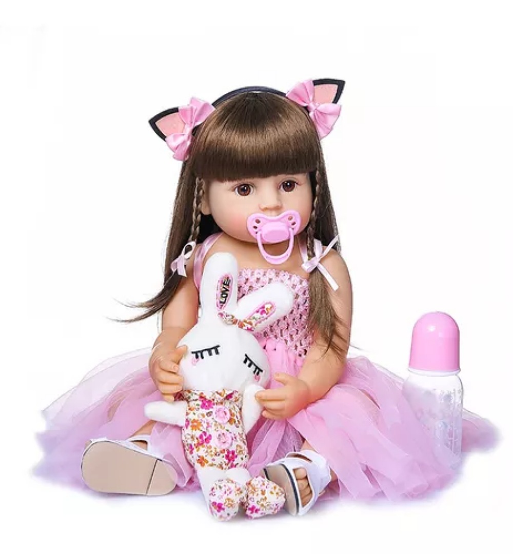 Muñecas Reborn De Silicona De Cuerpo Completo De 55 Cm Para