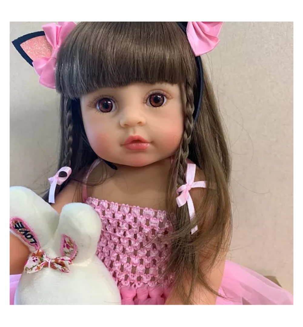 Muñecas Reborn De Silicona De Cuerpo Completo De 55 Cm Para