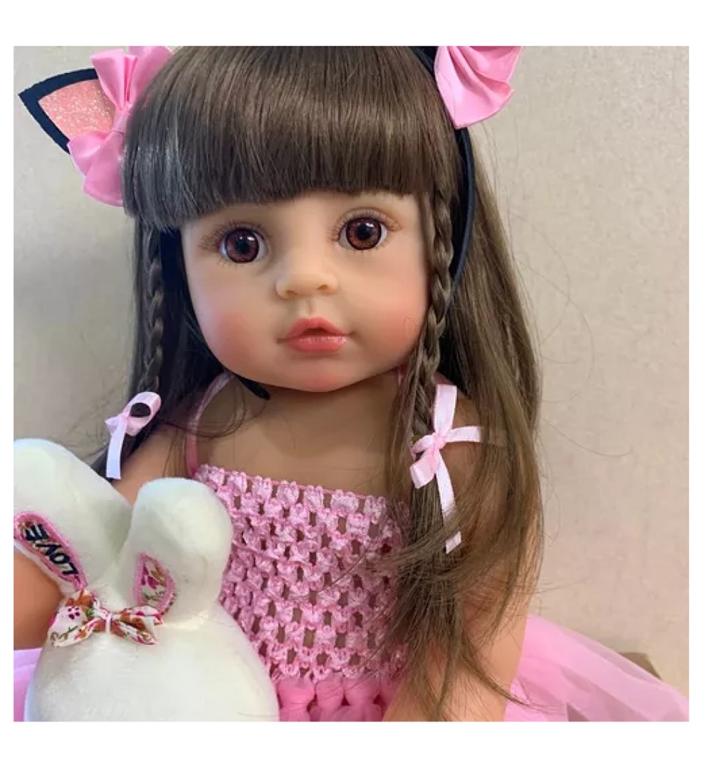 Muñecas Reborn De Silicona De Cuerpo Completo De 55 Cm Para