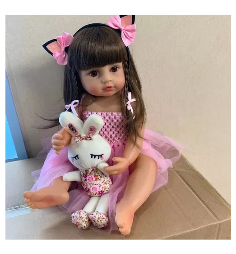 Muñecas Reborn De Silicona De Cuerpo Completo De 55 Cm Para