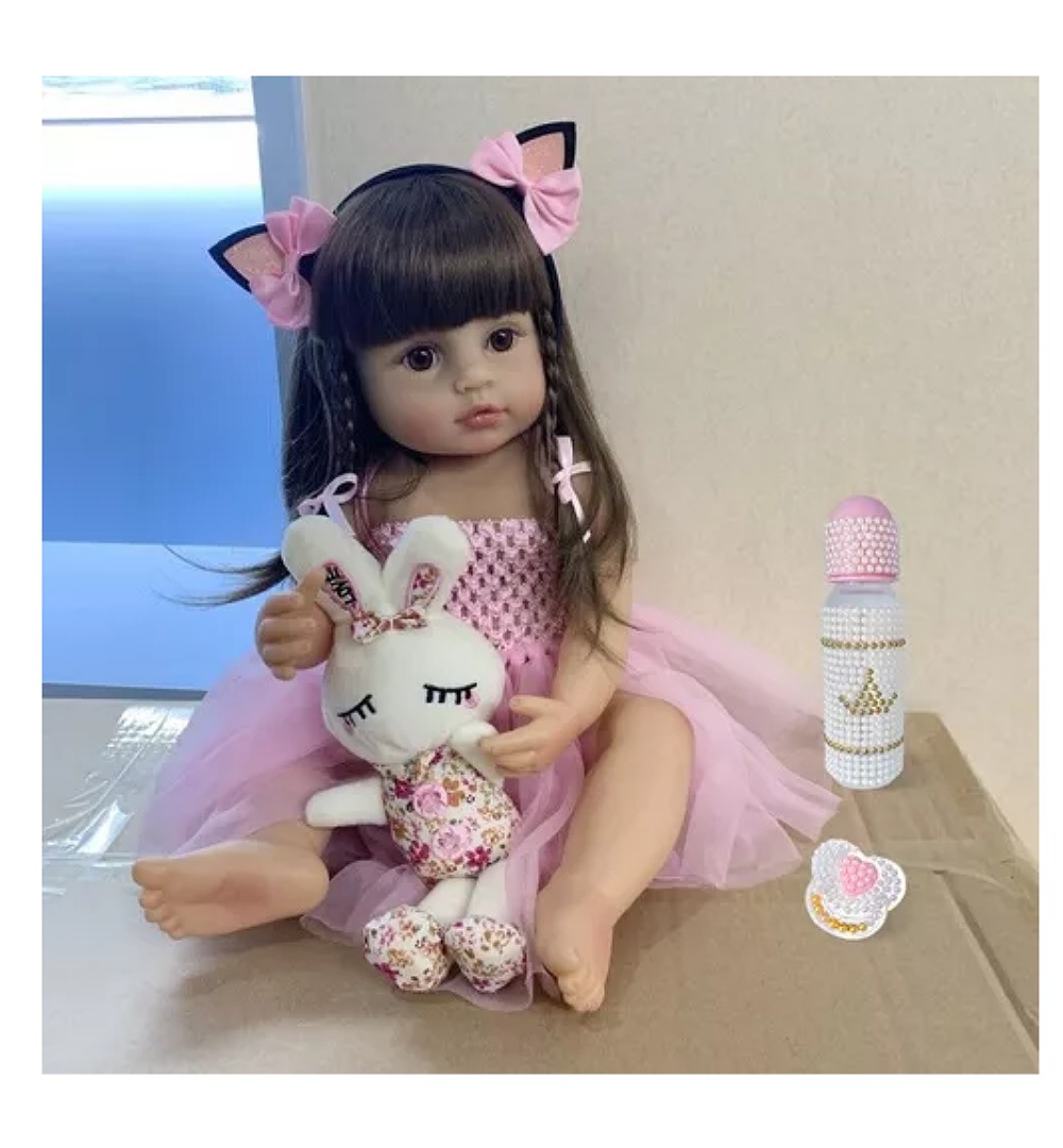 Muñecas Reborn De Silicona De Cuerpo Completo De 55 Cm Para