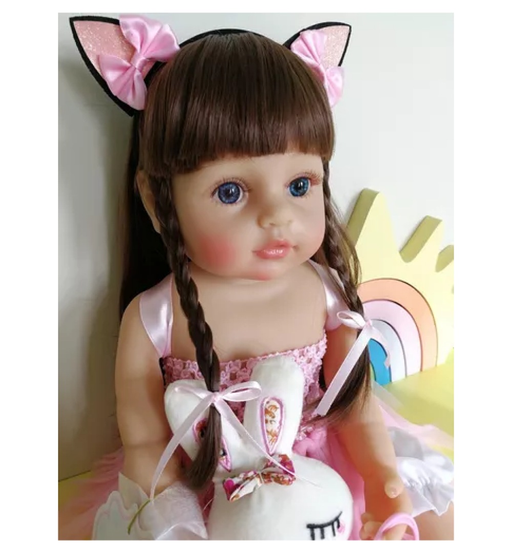 Muñecas Reborn De Silicona De Cuerpo Completo De 55 Cm Para