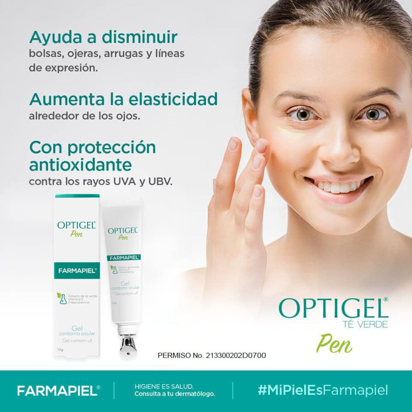 Optigel Pen Gel Contorno Ocular Para Ojeras Y Antioxidante Momento De Aplicación Día/noche Tipo De Piel Todo Tipo De Piel