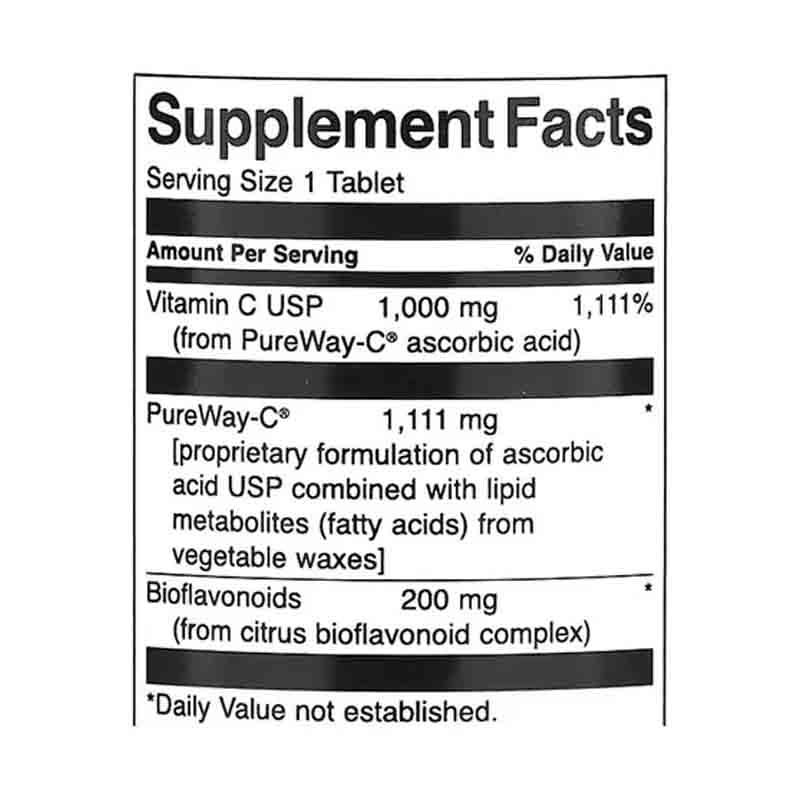 Vitamina C 1000mcg 90 tabletas Swanson Bioflavonoides Rosa Mosqueta 