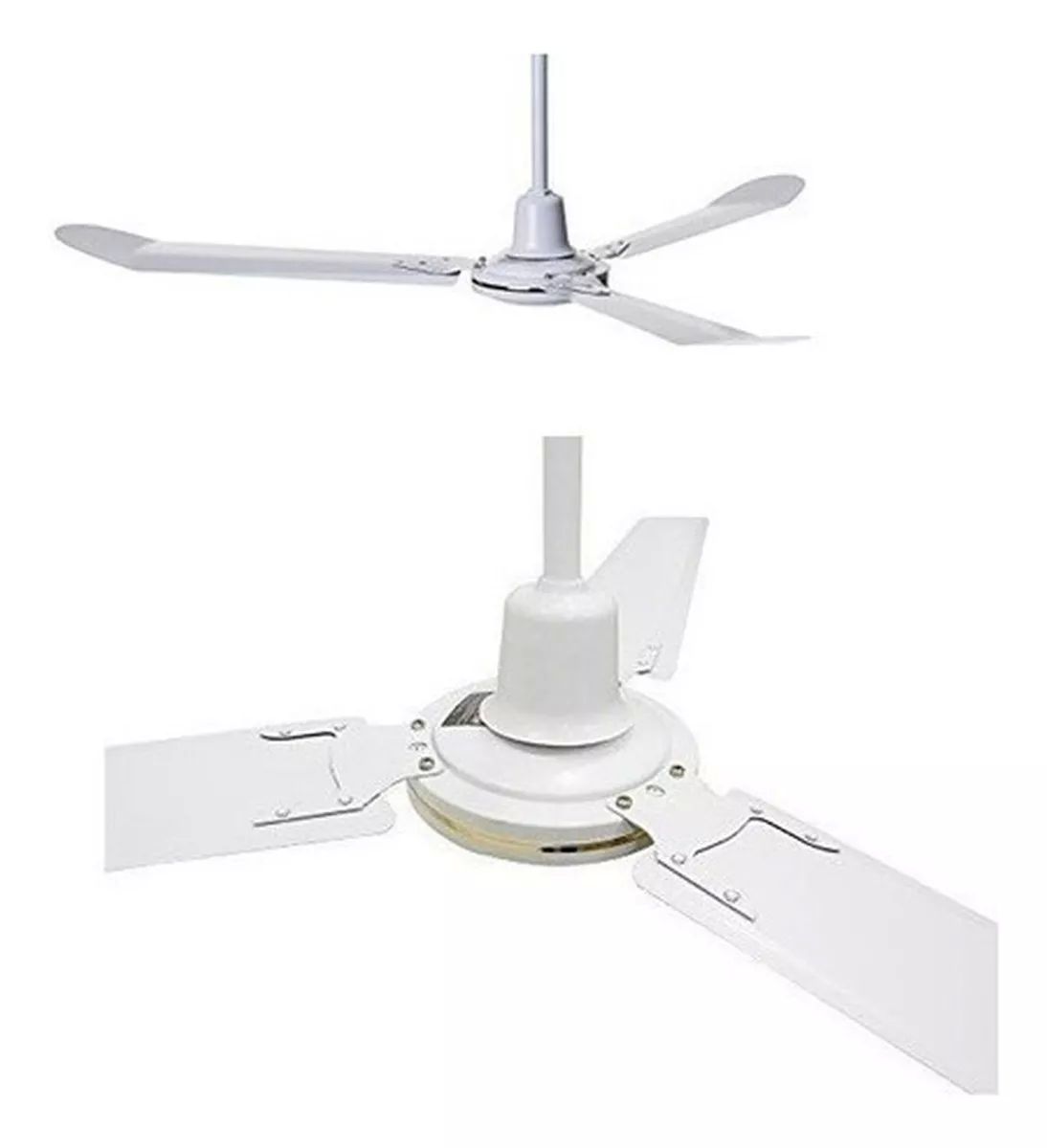 Ventilador de Techo de 3 Aspas Metálicas con 5 Velocidades