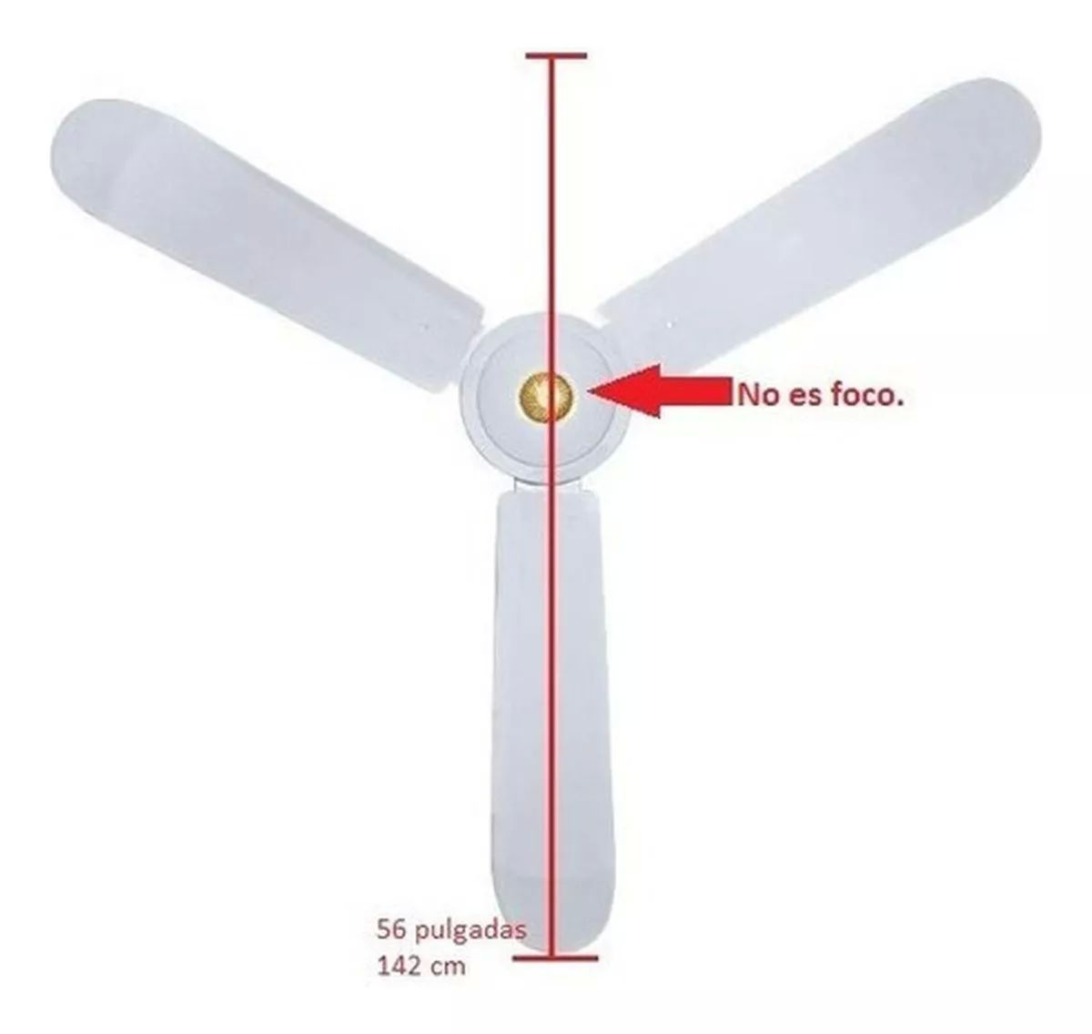 ▷🥇 distribuidor ventilador techo Ø 124 cm 70 watt 3 velocidades con luz y  mando a distancia 5 aspas con temporizador