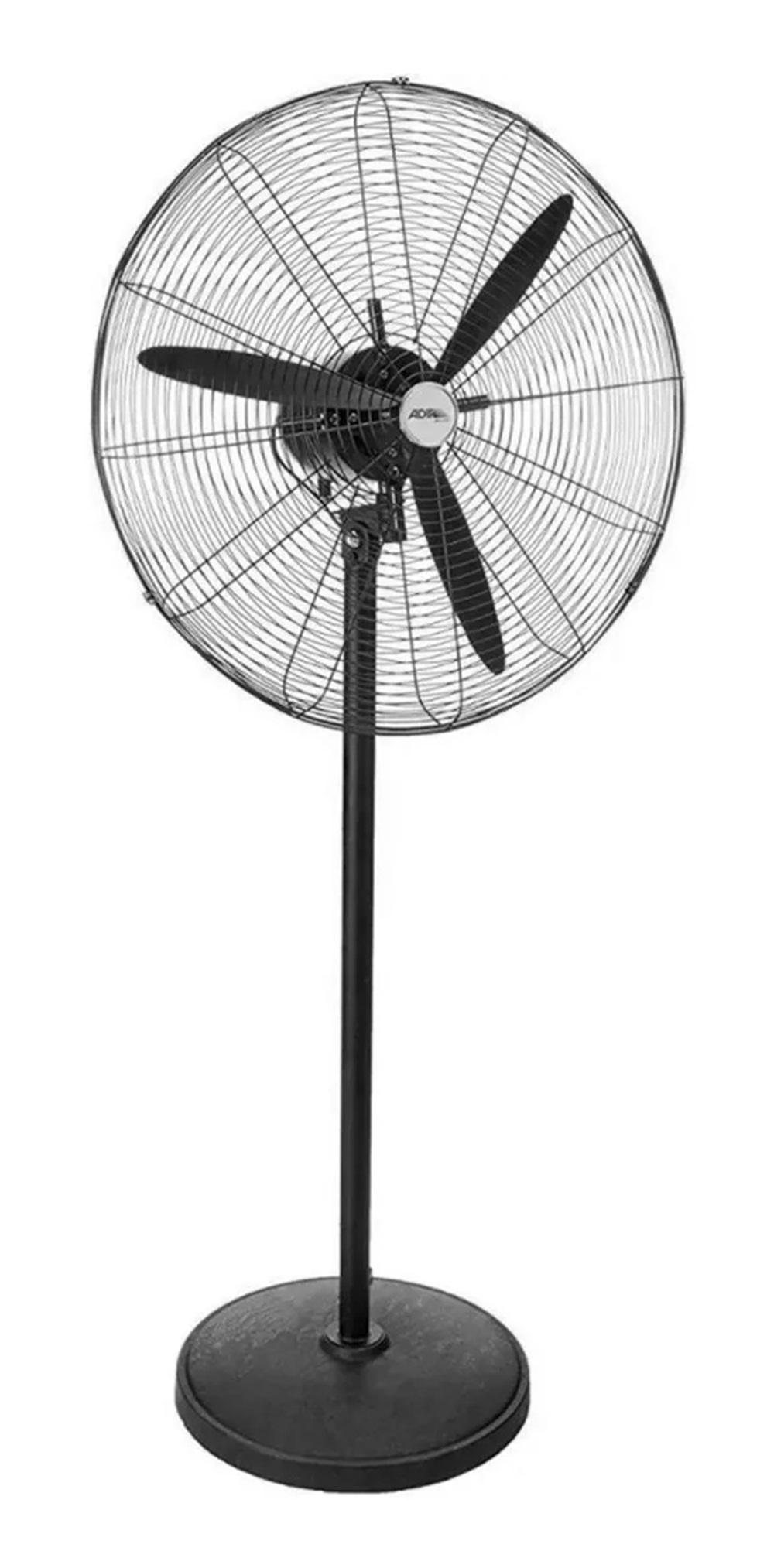 Ventilador Industrial Con Pedestal y Aspas Color Negro 