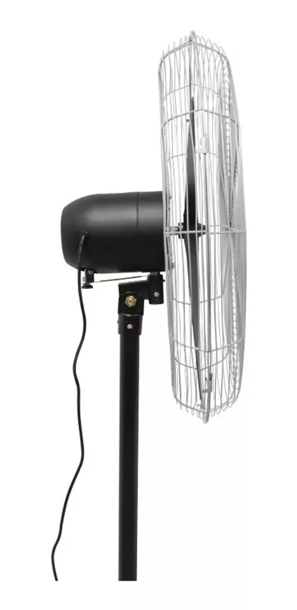 Ventilador Industrial Con Pedestal y Aspas Color Negro 