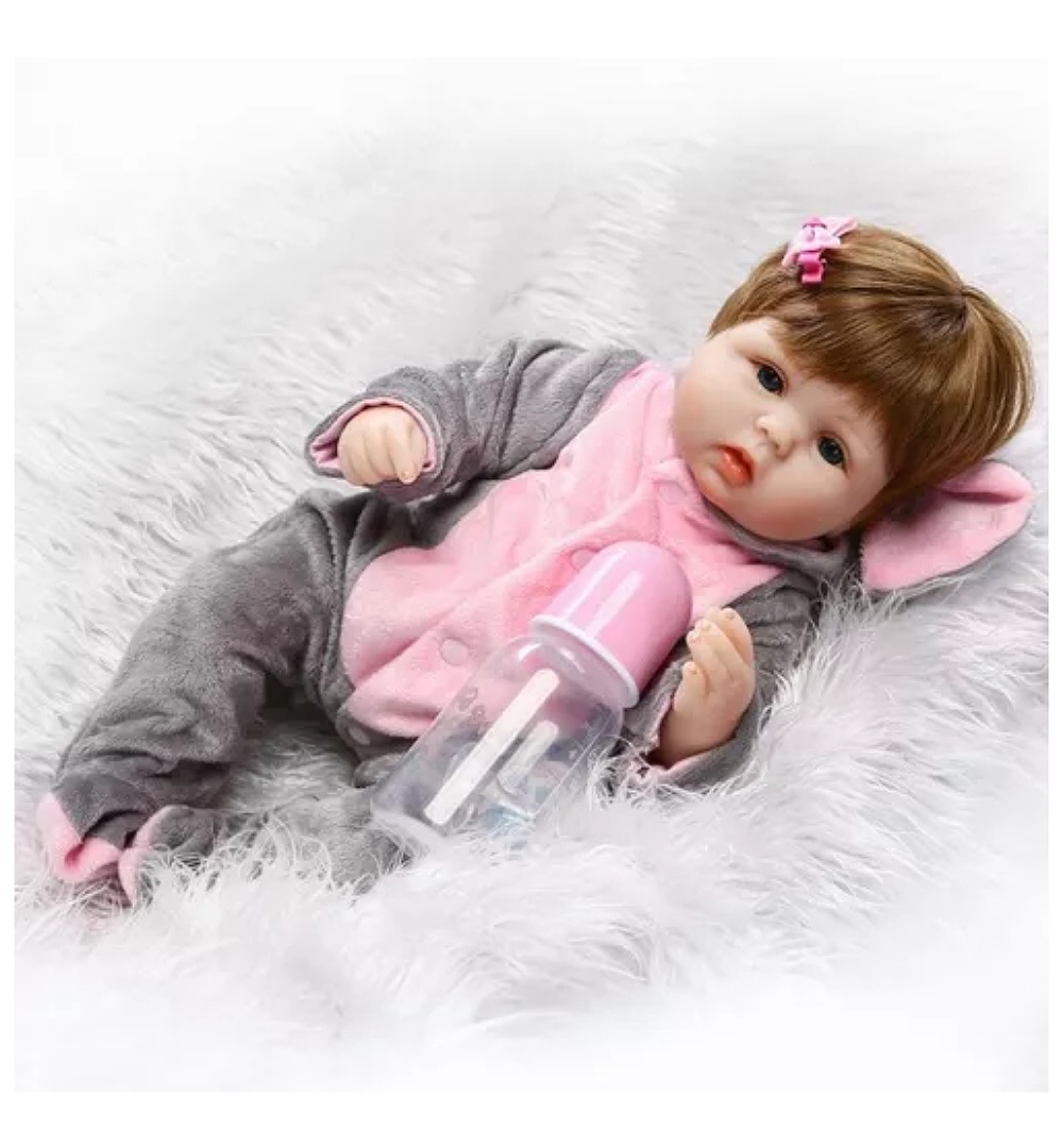 Muñecas Reborn De Silicona De Cuerpo Completo De 55 Cm Para