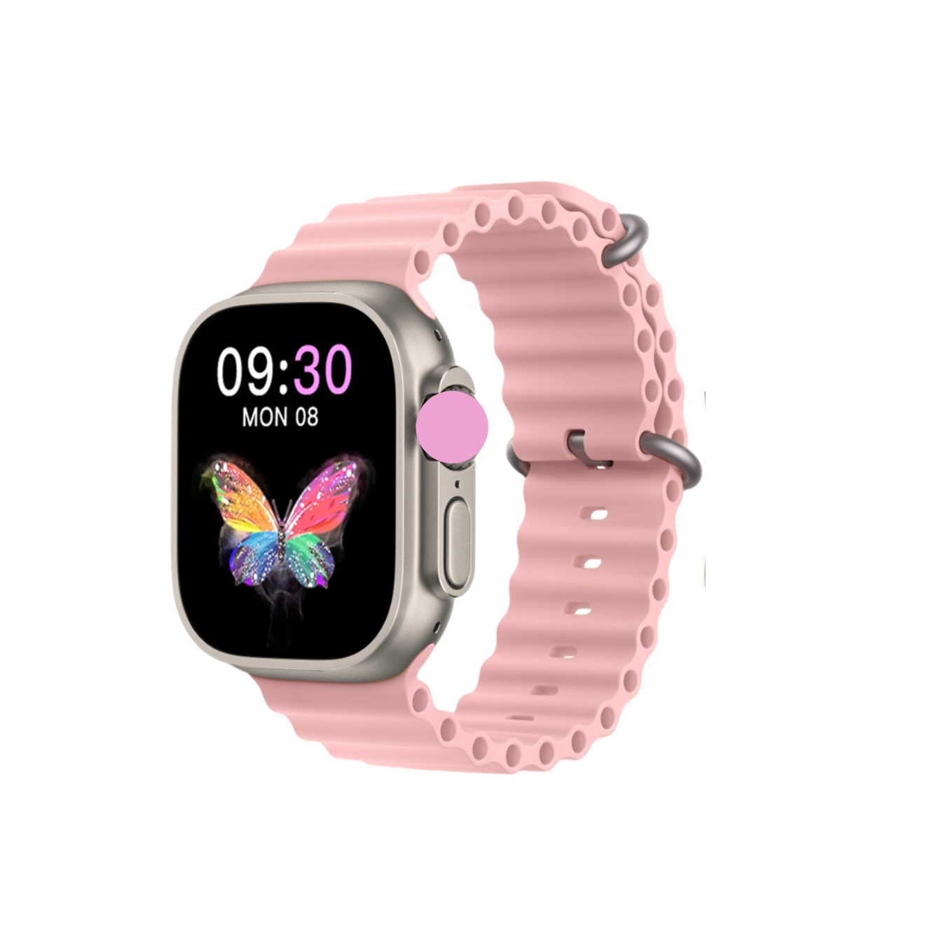 Reloj Inteligente Unisex Color Rosa, Compatible con iOS- Android/ Smarwatch Serie 28 Ultra Bluetooth 4.0 Para Hombre y Mujer Deportivo 