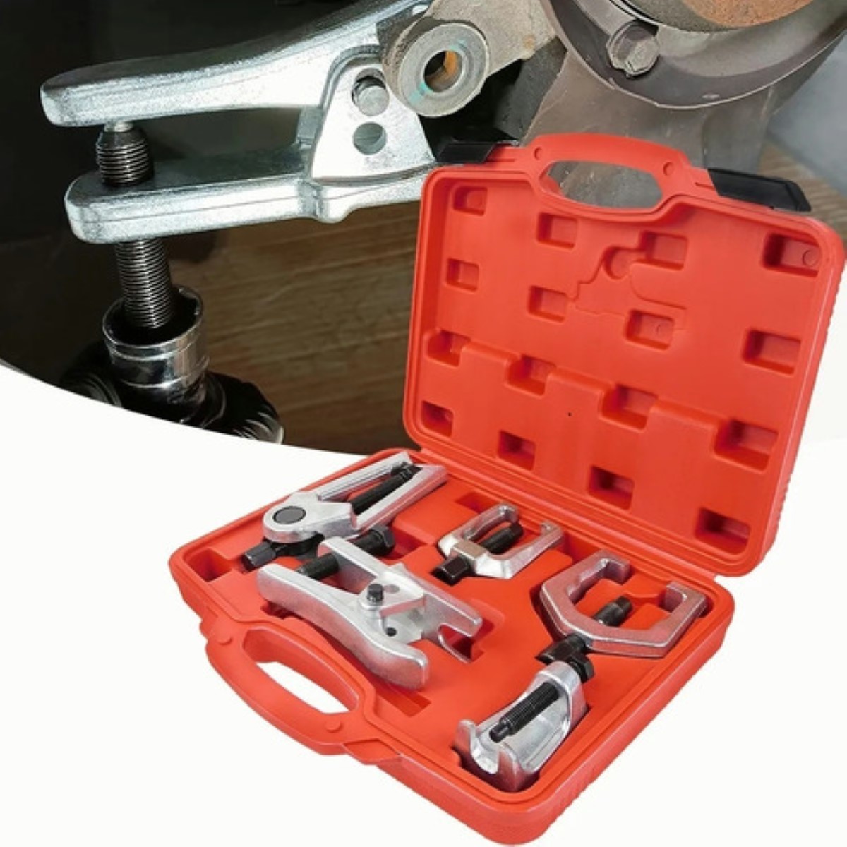 Herramienta Multiuso Para Extraer Junta Esférica Rojo/Plata