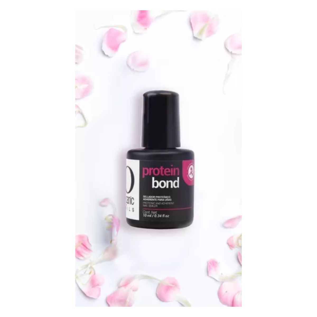 Protein Bond 10ml Organic Nails 2 Pzs, Frascos Negro
